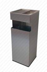 GESSERIT C 310 INOX, fém, rozsdamentes acél, csiszolt, álló, kombinált, hamutartó 50 literes hamutartós szemetes kuka hulladékgyűjtő, csikkgyűjtő