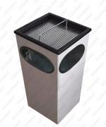 GESSERIT D 250 RAL, egyedi RAL színű, álló, fém, acél, kombinált, hamutartó 25 literes hamutartós szemetes kuka hulladékgyűjtő, csikkgyűjtő
