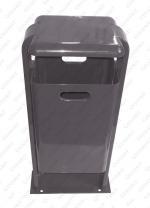 Barna szemetes  380 X 280 X 900 ↕  40 L Acél