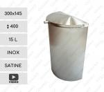 Beltéri kuka  300 X 145 400 ↕ 15 L Rozsdamentes