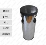 Elegáns kuka  Ø 310 X 800 ↕ 40 L Rozsdamentes acél Tükrös,