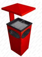 Fedeles hamutartós kuka 310 X 310 X 1050 ↕ 50 L Acél Fedeles hamutartós kuka 310 X 310 X 1050 ↕ 50 L Acél