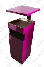 Fekete hulladékgyűjtő 310 X 310 X 1050 ↕ 50 L Acél Fekete hulladékgyűjtő 310 X 310 X 1050 ↕ 50 L Acél