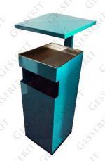Fekete hulladékgyűjtő 310 X 310 X 1050 ↕ 50 L Acél Fekete hulladékgyűjtő 310 X 310 X 1050 ↕ 50 L Acél