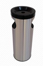 Fém hulladékgyűjtő  Ø 310 X 800 ↕ 40 L Rozsdamentes acél Csiszolt,