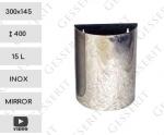 Fürdőszobai kuka  300 X 145 X 400 ↕  15 L Rozsdamentes
