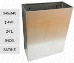 Fürdőszobai szemetes  345 X 145 X 490 ↕  24 L Rozsdamentes