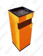 Hamutartós hamuzós hamus kuka szemetes hulladékgyűjtő  250 X 250 X 610 ↕  25 L Acél
