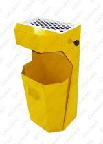 Hamutartós hulladékgyűjtő  390 X 265 850 ↕ 50 L Acél