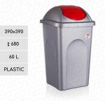 Hulladékgyűjtő  390 X 390 X 680 ↕  60 L Műanyag