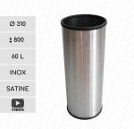 Inox kuka  Ø 310 X 800 ↕ 60 L Rozsdamentes acél Csiszolt,
