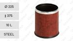 Intim szemetes  Ø 225 X 375 ↕ 10 L Acél Barna, bőrhatású