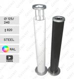 Ipari szemetes  Ø 125/240 X 820 ↕  Acél A kívánt RAL