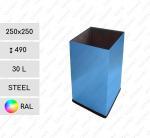 Ipari szemetes  250 X 490 ↕ 30 L Acél