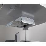 Köztéri kuka  410 X 940 ↕ 65L Fa/Acél Barna