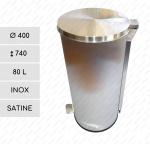 Kuka 80 liter  Ø 400 X 740 ↕ 80 L Rozsdamentes acél Csiszolt,