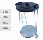 Kültéri kuka  Ø 460 X 950 ↕ 120 L Rozsdamentes acél