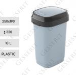 Műanyag Billenőfedeles Hulladékgyűjtő  250 X 190 X 320 ↕  10 L Műanyag