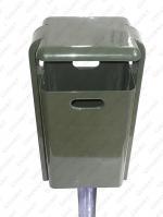 Piros hulladékgyűjtő  380 X 280 X 900 ↕  40 L Acél