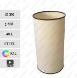 Piros szemetes  Ø 310 X 600 ↕ 40 L Acél A kívánt