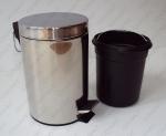 Rozsdamentes hulladékgyűjtő  Ø 250 X 390 ↕ 12 L Rozsdamentes acél Tükrös,