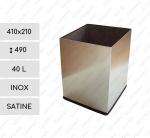 Rozsdamentes kuka, szemetes  410 X 210 490 ↕ 40 L