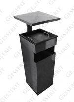 Sárga hulladékgyűjtő  250 X 250 X 910 ↕  25 L Acél