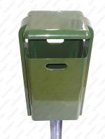 Sárga szemetes kuka  380 X 280 X 900 ↕  40 L Acél