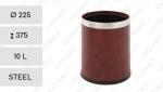 Szaniter kuka  Ø 225 X 375 ↕ 10 L Acél Barna, fa