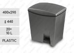 Szemetes  400 X 290 440 ↕ 20+10 L Műanyag