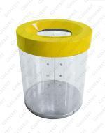 Szemetes kuka  Ø 250 X 300 ↕ 10 L Műanyag, Átlátszó, polikarbonát