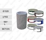 Utcai kuka  Ø 520 X 955 ↕ 100+ L beton Zöld