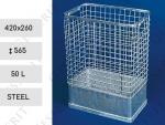 Utcai kuka  420 X 260 X 565 ↕  50 L Acél