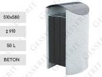 Utcai kuka  510 X 580 X 910 ↕  50 L beton