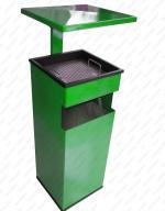 Zöld szemetes kuka 250 X 250 X 910 ↕ 25 L Acél Zöld szemetes kuka 250 X 250 X 910 ↕ 25 L Acél