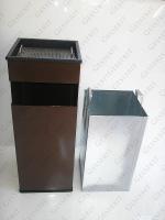 Zöld szemetes kuka  310 X 310 X 800 ↕  50 L Acél